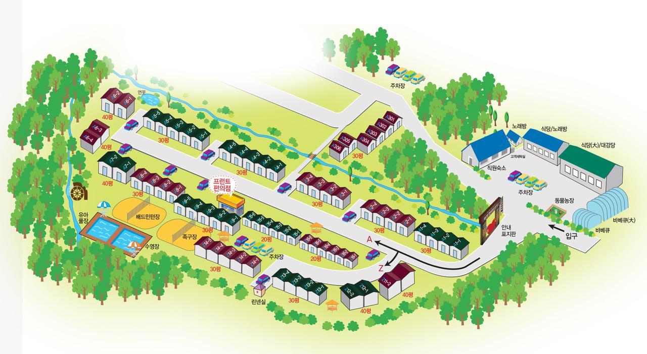 Pyeongchang Iris Pension Exteriör bild
